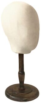 21 ''Pruik Mannequin Tafelblad Hoed Hoofddoek Houder Display Oefenpop Stand Model Rack medium zwart