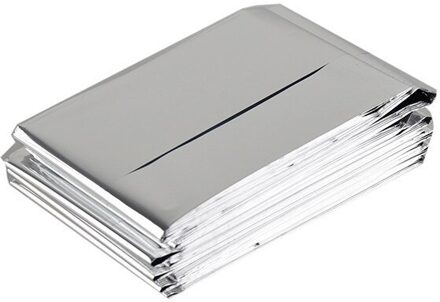 210*130 CM Unisex Vrouwen Mannen Nooddeken Levensreddende Thermische Isolatie Zonnebrandcrème Deken Zilver Kids Gebruik Het