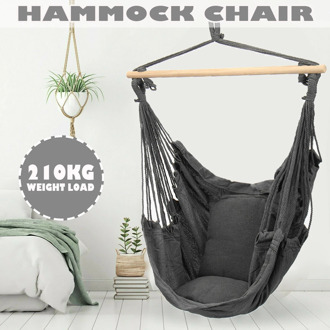 210kg Hammock Chair Outdoor Indoor Dormitory Bedroom Yard For Child Adult Swinging Hanging Single Safety Chair Hammock