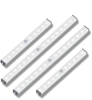 210mm 297mm Motion Sensor LED Under Cabinet Light Wireless Closet Night Light USB Charging For Bedroom Kitchen Indoor Lighting