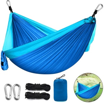 210T Nylon Hammock 260X140CM Camping Hammock Outdoor Garden Portable Double Hammock Hanging Bed Hanging Swing