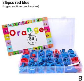 216/238 Pcs Magnetische Letters Hoofdletters Kleine Schuim Alfabet Abc Magneten Voor Koelkast Koelkast Educatief Speelgoed Set 216stk