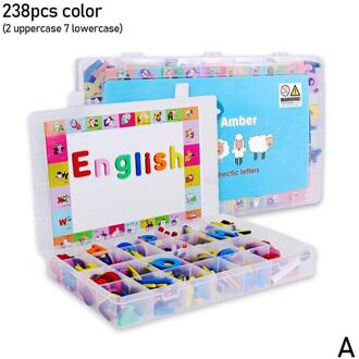 216/238 Pcs Magnetische Letters Hoofdletters Kleine Schuim Alfabet Abc Magneten Voor Koelkast Koelkast Educatief Speelgoed Set 238stk