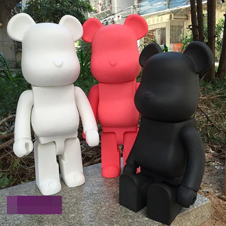 21inch 52cm 700% Bear Dool DIY Fashion Bricks Toy PVC Action Figure Collectible Model Toy Decoration christmas gifts favors