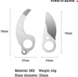 21V Draadloze Snoeischaar Elektrische Snoeischaar Met 4000Mah Lithium-Ion Batterij Efficiënte Fruit Boom Bonsai Snoeien Takken cutter 32MM reeks