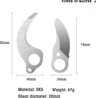 21V Draadloze Snoeischaar Lithium-Ion Snoeischaar Efficiënte Fruit Boom Bonsai Snoeien Elektrische Boom Takken Cutter Landschapsarchitectuur 28MM reeks