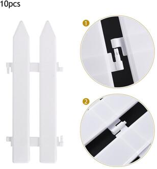 21X11cm Kerst Hotel Mall Supermarkt Decoratie Plastic Decoratieve Gemonteerd Hek Tuinhek 1/10Pcs 10stk