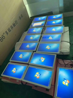 22 24 28 32 40 inch wall mounted touchscreen lcd display ad monitor with diy pc computer built in