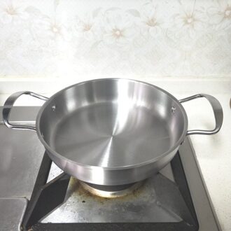 22 cm Niet-coating Rvs Koekenpan Pannen & Grill Bakplaten.