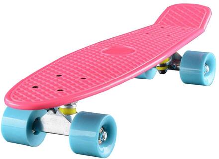 22 Inch Professionele Skateboard Met 4 Wielen Makkelijk Om Soepel Te Bewegen Skateboard Voor Kinderen Tieners Volwassenen Recreatieve Sport roze