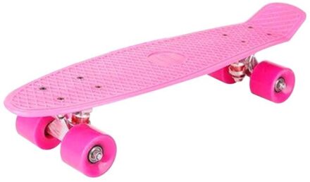 22 Inch Vier-Wiel Skateboard Enkel-Warp Kick Skate Board Voor Beginner Jongen Meisje 2SS202734-roze