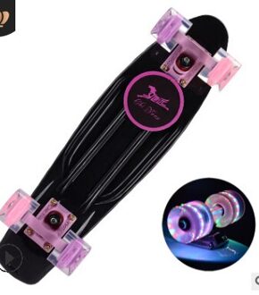 22-Inch Vis Skateboard Beginnende Lopen Enkele-Tilt Skateboard Kinderen Of Volwassenen Borstel Straat Mannen En Vrouwen Vier-Wiel Scooter 1