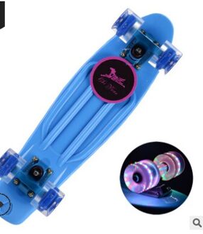 22-Inch Vis Skateboard Beginnende Lopen Enkele-Tilt Skateboard Kinderen Of Volwassenen Borstel Straat Mannen En Vrouwen Vier-Wiel Scooter 6