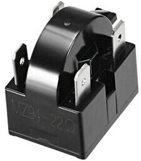 22 Ohm 4 Pin Koelkast PTC Starter Relais Zwart