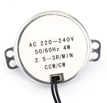220-240 V AC Synchrone Rotary Motor Motorreductor 4 W CW/CCW 2.5-3 RPM