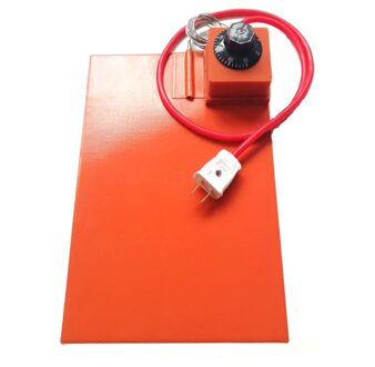 220 v 120 w 200*300*1.5mm silicone heater voor mobiele telefoon wijzerplaat thermostaat op pad 1000mm lood draad uit links hoek van 200mm
