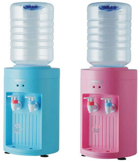 220 V 550 w Blauw/Roze Mini water dispenser Cool Type Desktop omvatten 2.5L netto emmer 19x19x29 cm