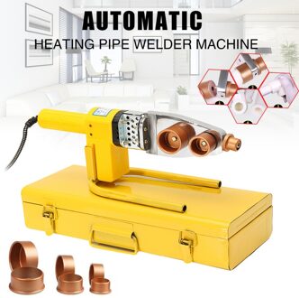 220 v 8 stks Automatische Elektrische Lasapparaat Verwarming PPR PE PP Buis Gelaste Pijp Lassen Machine + Heads + stand + Box Geel