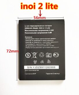 2200Mah Polymeer Slimme Mobiele Telefoon Batterij Voor Inoi 2 Lite / INOI2 Lite