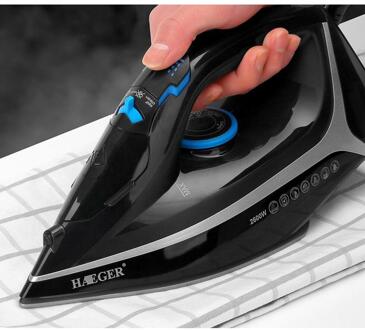 2200W Draagbare Elektrische Stoomstrijkijzer Kledingstuk Stoomboot Verstelbare Huishouden Voor Kleding Strijken Black Eu Plug