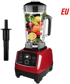 2200W Thuis Professionele Smoothies Power Blender Voedsel Mixer Juicer Voedsel Fruit Processor Smoothie Maker Koken Machine rood / eu stekker