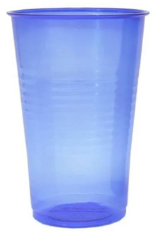 220cc blue plastic cup, 100 pcs