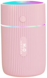 220Ml Mini Aroma Diffuser Marquee Luchtbevochtiger Portablemist Maakt Luchtbevochtigers Met Nachtlampje Air Frisser Voor Home Office roze