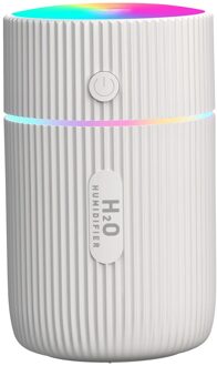 220Ml Mini Aroma Diffuser Marquee Luchtbevochtiger Portablemist Maakt Luchtbevochtigers Met Nachtlampje Air Frisser Voor Home Office wit