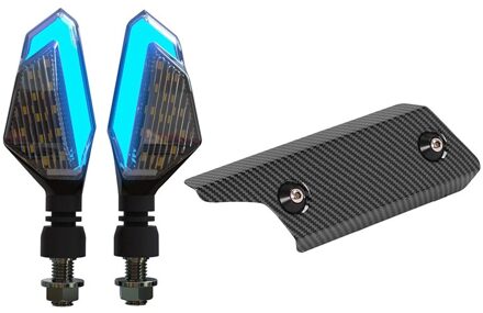 220Mm Motorfiets Uitlaatpijp Uitlaat Tip Protector Hitteschild Cover & Motorcycle Knipperlichten