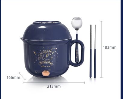 220V 1.2L Elektrische Rijstkoker Roestvrij Staal Binnenste Multifunctionele Pot Mini Multi Fornuis Hotpot Maker Koken Pot Au