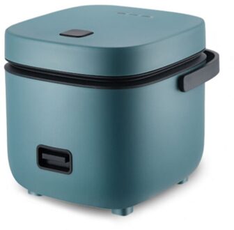 220V 1.2L Leuke Mini Rijstkoker Kleine 1-2 Persoon Rijstkoker Huishouden Enkele Keuken Kleine Huishoudelijke Apparaten met Handvat groen / CN plug