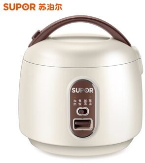 220V 1.6L Mini Huishoudelijke Elektrische Rijstkoker Non-stick Multi Voedsel Fornuis Eenvoudige Bediening Draagbare Stoomboot Voor Soep pap wit / UK