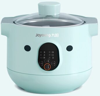 220V 1L Huishoudelijke Elektrische Keramische Stoven Machine Draagbare Slow Stewer Automatische Soep Pap Stewer Dessert Multi Fornuis groen / UK