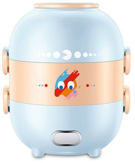 220V 300 W Elektrische Lunchbox Rijstkoker Kokend Verwarming Stoom Voedsel Soep Roestvrijstalen Voering Anti-Droog 3D Cyclus Verwarming