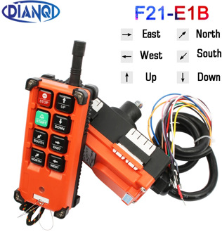 220V 380V 110V 12V 24V Industrial remote controller switches Hoist Crane Control Lift Crane 1 transmitter + 1 receiver F21-E1B