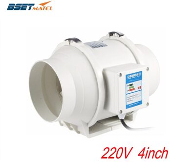 220V 4Inch Stille Muur Extractor Uitlaatkanaal Ventilator Air Blower Venster Ventilator Vent Keuken Badkamers Slaapkamer Thuis