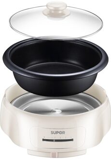 220V 4L Huishoudelijke Elektrische Pot Non-stick Koekenpan Uitneembare Multi Fornuis Hotpot Kookpot schoon UK