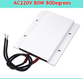 220V 60/80/100/120/180 Graden Constante Temperatuur Keramische Aluminium Heater Ptc Heater Ptc verwarmingselement Shell 77*62Mm 80W 80Degrees