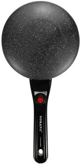 220V 650W Elektrische Crêpe Machine Pannenkoek Pan Non-stick Bakplaat Bakken Pan Cake Machine Keuken Koken pan Pie Koekenpan zwart