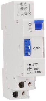220V 7 Minuten Mechanische Timer 18mm Enkele Module Din Rail Trap Timer Tijd Schakelaar Instrumenten