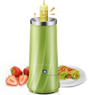 220V/90W Ontbijt Machine Mini Ei Worst Machine Automatische Huishoudelijke Zeven Minuten Snelle Roestvrij Staal Ei Roll machines groen