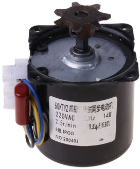 220V Ac Ei Turner Motor Incubator Motor Omkeerbaar Geared Componenten 2.5r/Min
