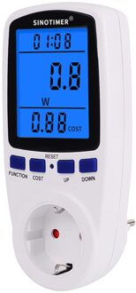 220V Ac Eu Digitale Lcd Power Meter Wattmeter Socket Wattage Kwh Energie Meter Fr Us Uk Au Br Meten outlet Power Analyzer EU plug