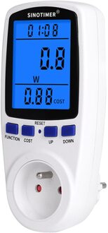 220V Ac Eu Digitale Lcd Power Meter Wattmeter Socket Wattage Kwh Energie Meter Fr Us Uk Au Br Meten outlet Power Analyzer FR plug