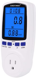 220V Ac Eu Digitale Lcd Power Meter Wattmeter Socket Wattage Kwh Energie Meter Fr Us Uk Au Br Meten outlet Power Analyzer US plug