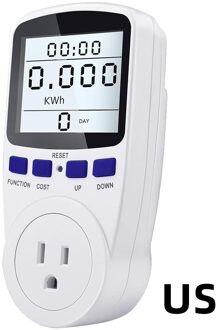 220V Ac Eu Digitale Lcd Power Meter Wattmeter Socket Wattage Kwh Energie Meter Meten Outlet Power Analyzer Socket Us plug