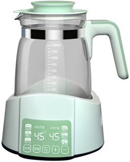 220V Constante Warmte Multifunctionele Fluitketel Elektrische Fles Babyverzorging Melk En Water Warmer 1.2L Glas Ketel groen