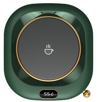 220V Cup Wamer Koffie Mok Heater Verwarming Coaster Smart Thermostatische Verwarming Pad Hete Plaat Hete Melk Koffie Cup Warmer auto-Off groen