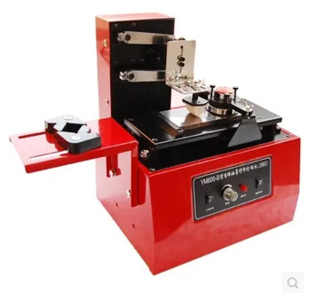 220V Desktop electric pad printer machine Printing machine for product date, small logo print + cliche plate +rubber pad