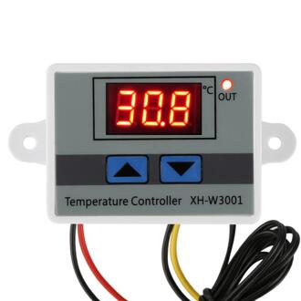 220V Digitale Led Temperatuur Controller Thermostaat Schakelaar Sonde Incubator Koeling Verwarming Schakelaar Thermostaat Ntc Sensor